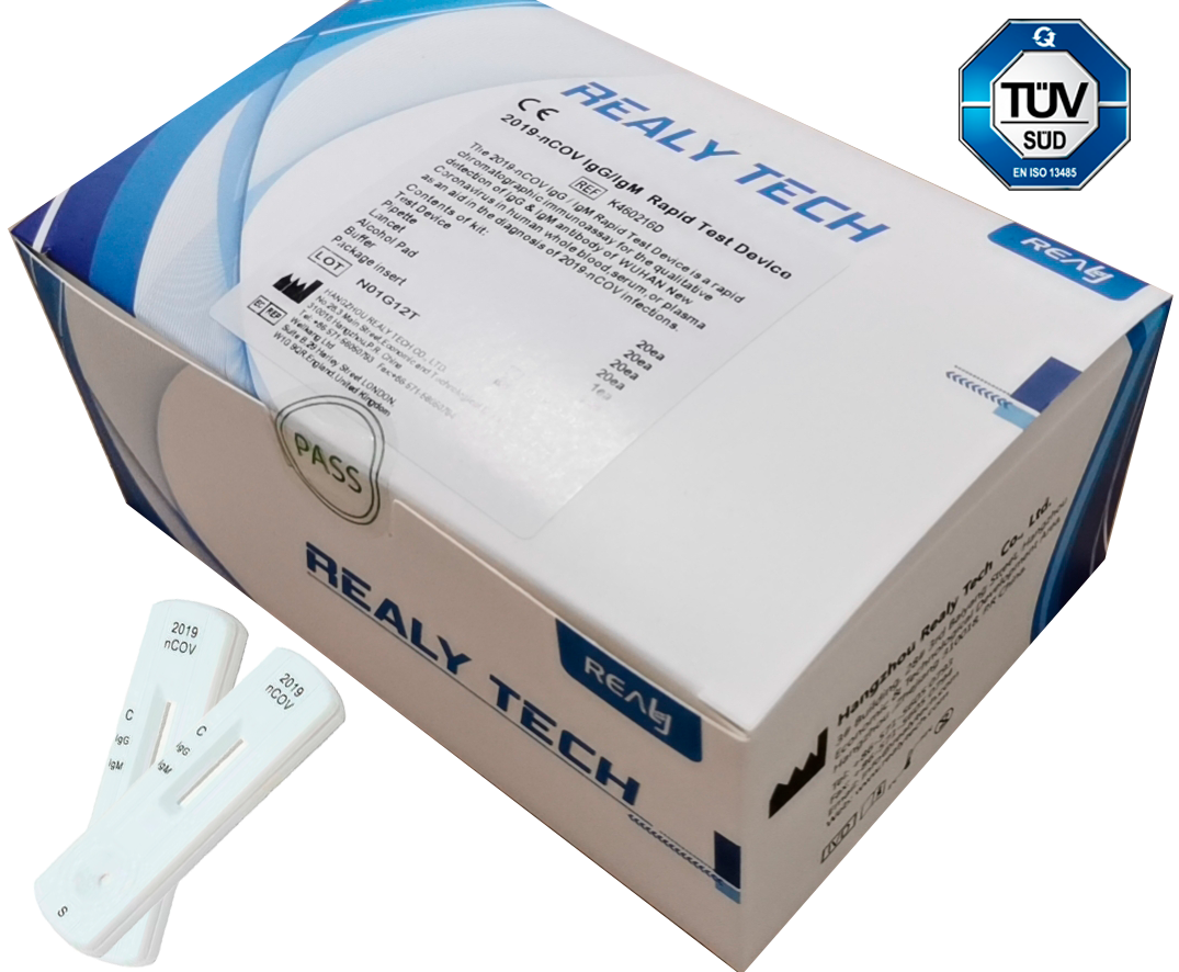 COVID-19 IgG IgM Realy Tech - Teste Rápido para Corona Vírus
