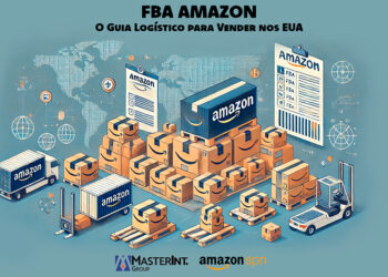 Tudo o que você precisa saber sobre a logística FBA Amazon, incluindo mudanças recentes na política comercial, especificações e ilustrações sobre etiquetas, caixas, pallets e containers.